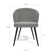 Esszimmerstuhl Lisette 6599, Maße 57 x 58 x 82 cm