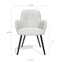 Dining Chair Mancini 6538, dimensions 60 x 64 x 88 cm