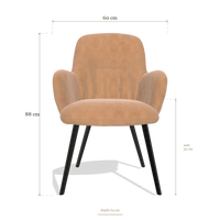 Dining Chair Mancini 6538, dimensions 60 x 64 x 88 cm