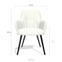 Chaise de salle à manger Mancini 6538, dimensions 60 x 64 x 88 cm