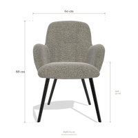 Dining Chair Mancini 6538, dimensions 60 x 64 x 88 cm