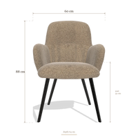 Dining Chair Mancini 6538, dimensions 60 x 64 x 88 cm