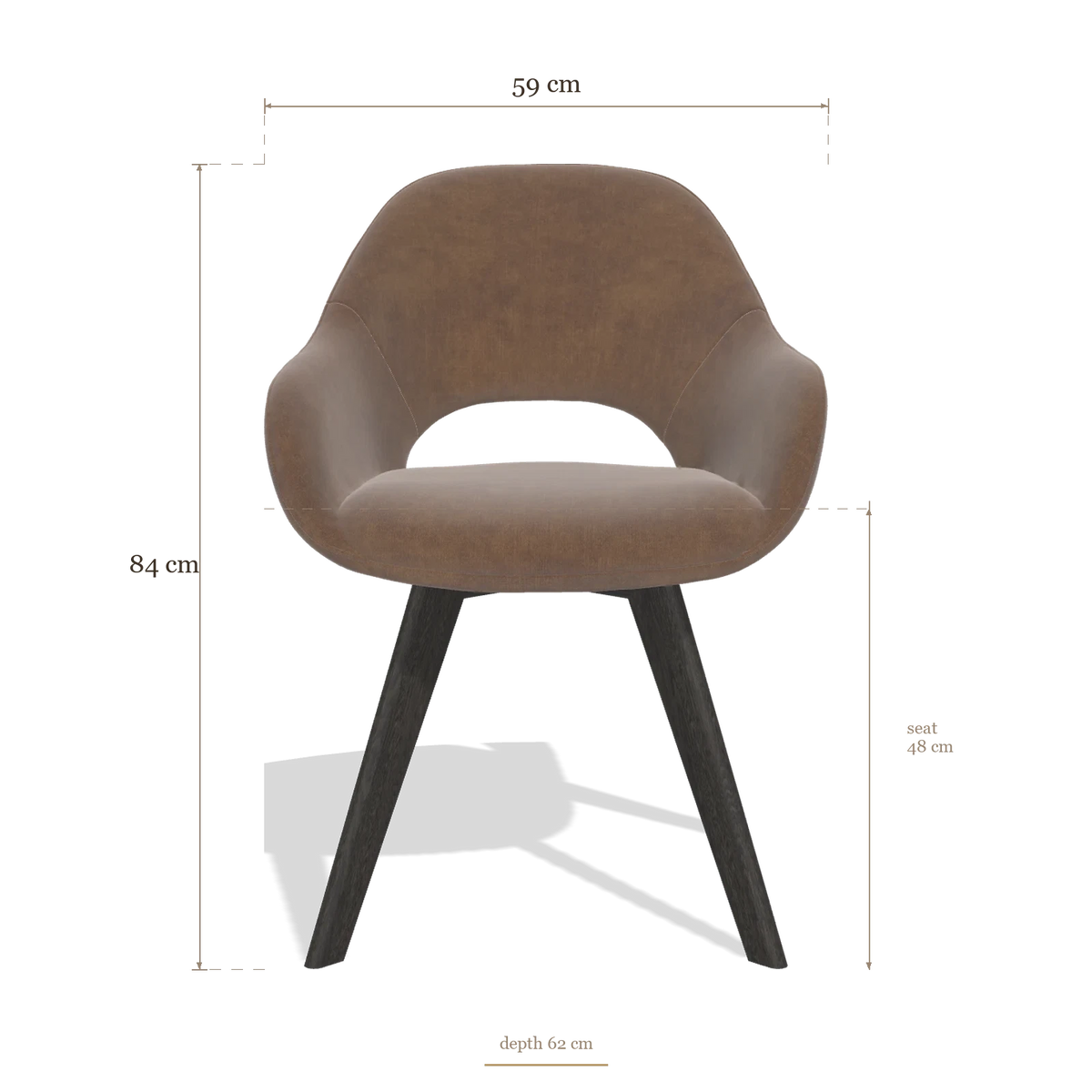 Dining Chair Marino 6608, dimensions 59 x 62 x 84 cm