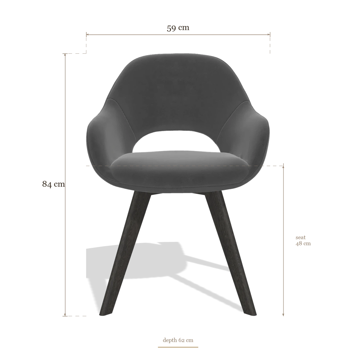 Dining Chair Marino 6608, dimensions 59 x 62 x 84 cm