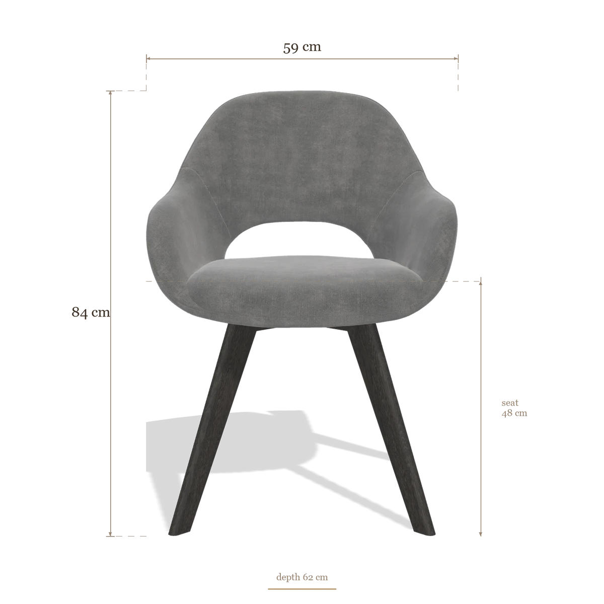 Dining Chair Marino 6608, dimensions 59 x 62 x 84 cm