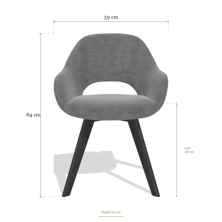 Dining Chair Marino 6608, dimensions 59 x 62 x 84 cm