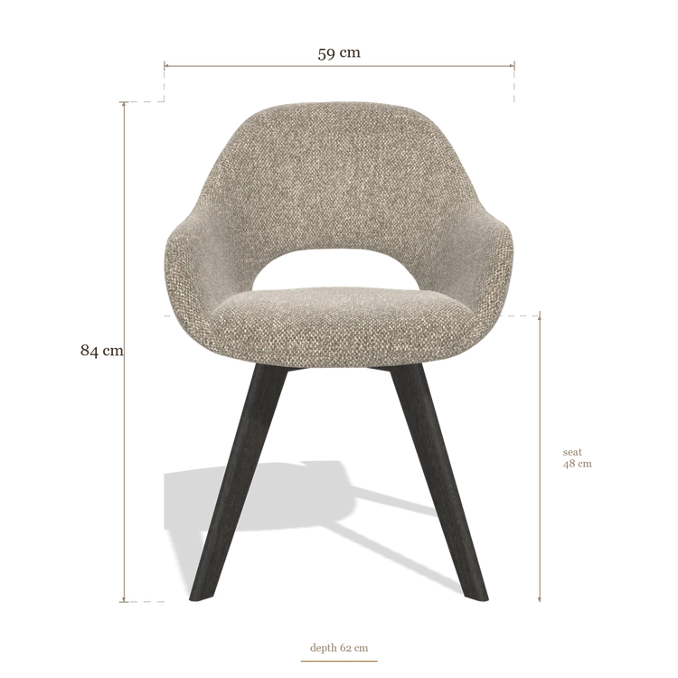 Dining Chair Marino 6608, dimensions 59 x 62 x 84 cm