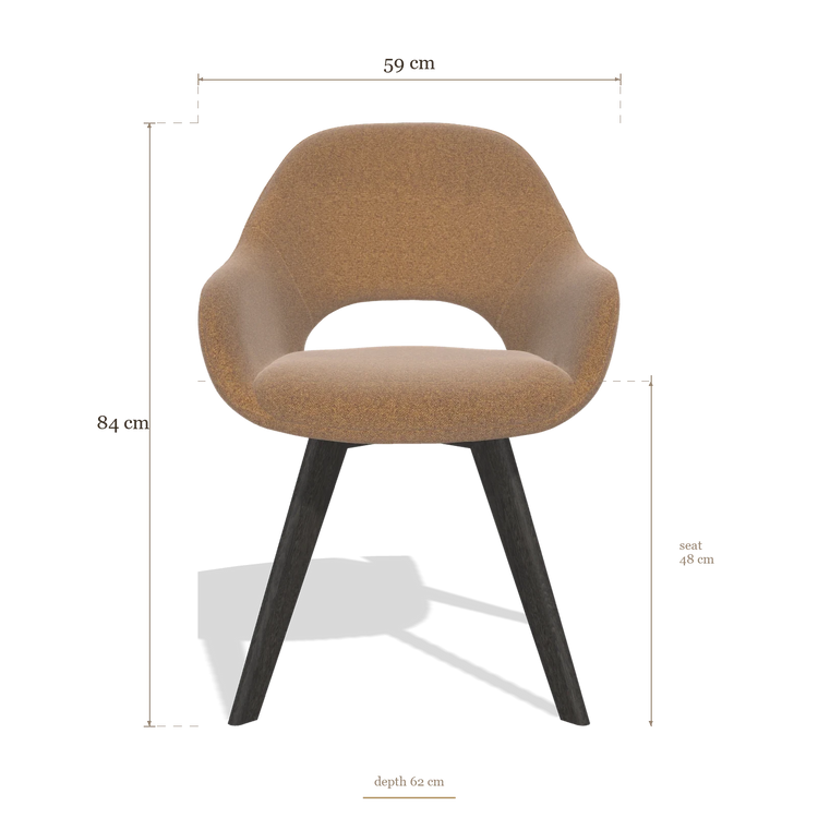 Sedia da pranzo Marino 6608, dimensioni 59 x 62 x 84 cm