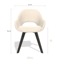 Dining Chair Marino 6608, dimensions 59 x 62 x 84 cm