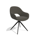 Silla de comedor Matera 6470 - Ascot Mouse - Pie giratorio