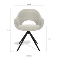 Dining Chair Matera 6470, dimensions 59 x 59 x 84 cm