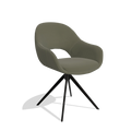 Esszimmerstuhl Matera 6470 - Leder B572 - Drehfuß