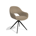 Silla de comedor Matera 6470 - Piel B968 - Pie giratorio