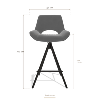 Bar Stool Matera 6483, dimensions 52 x 51.5 x 102 cm