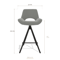 Tabouret de bar Matera 6483, dimensions 52 x 51.5 x 102 cm