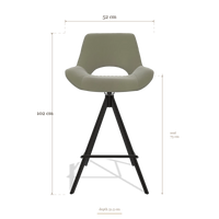 Tabouret de bar Matera 6483, dimensions 52 x 51.5 x 102 cm