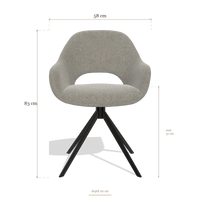 Dining Chair Messina 6510, dimensions 58 x 62 x 83 cm