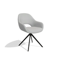Dining Chair Messina - Leather B904 - Swivel Legs