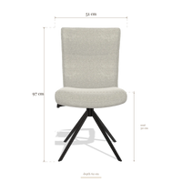 Dining Chair Monroe De Luxe 6606, dimensions 51 x 62 x 97 cm
