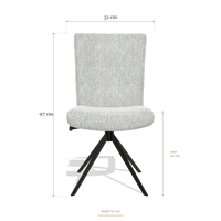 Chaise de salle à manger Monroe De Luxe 6606, dimensions 51 x 62 x 97 cm