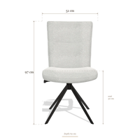 Chaise de salle à manger Monroe De Luxe 6606, dimensions 51 x 62 x 97 cm