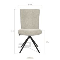 Sedia da pranzo Monroe De Luxe 6606, dimensioni 51 x 62 x 97 cm