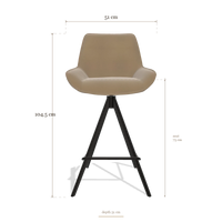 Tabouret de bar Padua 6457, dimensions 51 x 51 x 104.5 cm