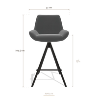 Tabouret de bar Padua 6457, dimensions 51 x 51 x 104.5 cm