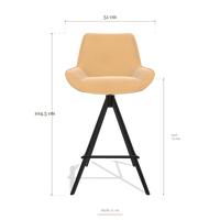 Tabouret de bar Padua 6457, dimensions 51 x 51 x 104.5 cm