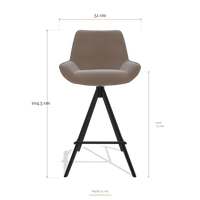 Tabouret de bar Padua 6457, dimensions 51 x 51 x 104.5 cm
