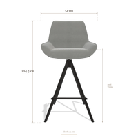 Tabouret de bar Padua 6457, dimensions 51 x 51 x 104.5 cm