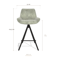 Tabouret de bar Padua 6457, dimensions 51 x 51 x 104.5 cm