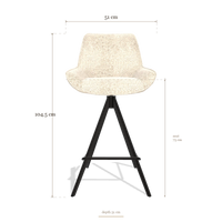 Tabouret de bar Padua 6457, dimensions 51 x 51 x 104.5 cm