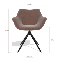 Dining Chair Padua 6333, dimensions 65 x 61 x 82 cm
