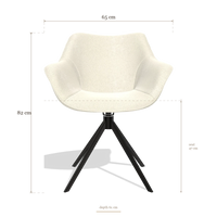 Dining Chair Padua 6333, dimensions 65 x 61 x 82 cm