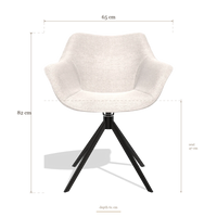 Sedia da pranzo Padua 6333, dimensioni 65 x 61 x 82 cm