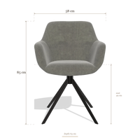 Sedia da pranzo Pavia 6687, dimensioni 58 x 63 x 85 cm
