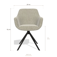 Dining Chair Pavia 6687, dimensions 58 x 63 x 85 cm