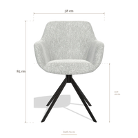 Dining Chair Pavia 6687, dimensions 58 x 63 x 85 cm
