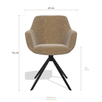 Silla de comedor Pavia 6687, medidas 58 x 63 x 85 cm