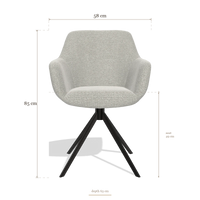 Dining Chair Pavia 6687, dimensions 58 x 63 x 85 cm