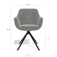Dining Chair Pavia 6687, dimensions 58 x 63 x 85 cm