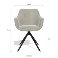 Sedia da pranzo Pavia 6687, dimensioni 58 x 63 x 85 cm