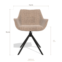 Dining Chair Sandrine 6598, dimensions 64 x 63 x 83 cm