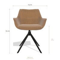 Dining Chair Sandrine 6598, dimensions 64 x 63 x 83 cm