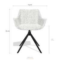 Dining Chair Sandrine 6598, dimensions 64 x 63 x 83 cm