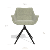 Silla de comedor Sandrine 6598, medidas 64 x 63 x 83 cm