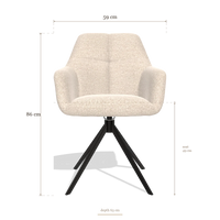 Dining Chair Terano 6565, dimensions 59 x 63 x 86 cm