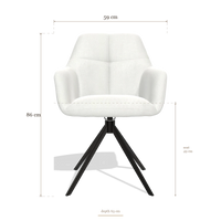 Dining Chair Terano 6565, dimensions 59 x 63 x 86 cm