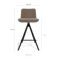 Sgabello da bar Universal 6460, dimensioni 45.5 x 53.5 x 101 cm